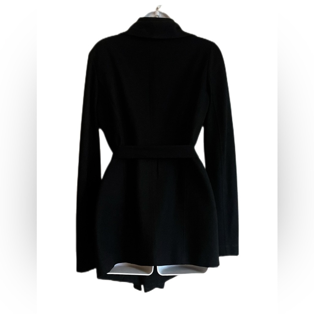 Helmut Lange Black Knit Blazer with Removable Self-Belt - Picture 3 of 6